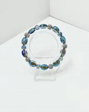Blue Lavender Bling Bracelet No.138