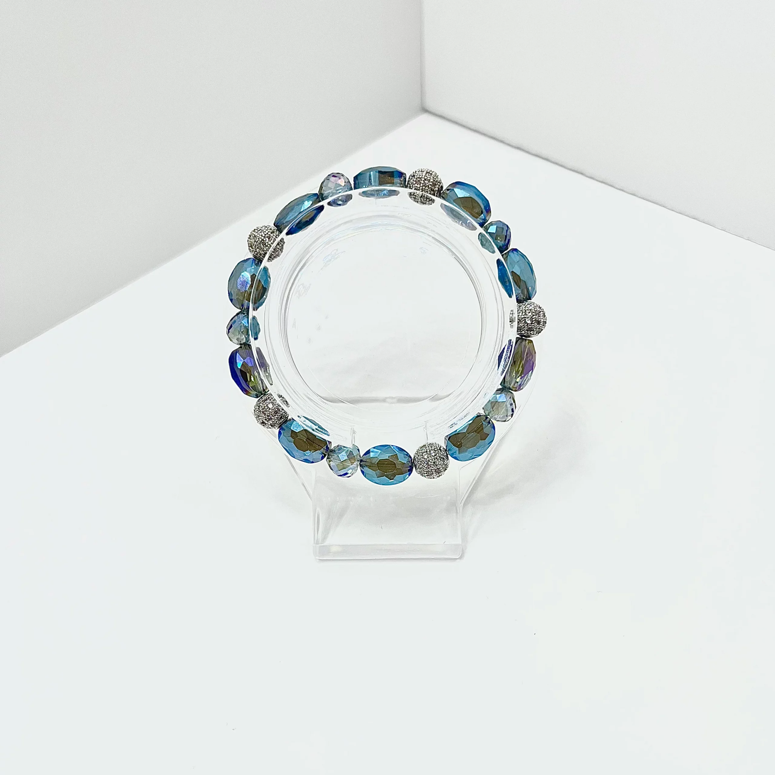 Blue Lavender Bling Bracelet No.138