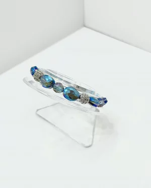 Blue Lavender Bling Bracelet No.138