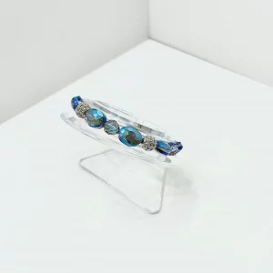 Blue Lavender Bling Bracelet No.138