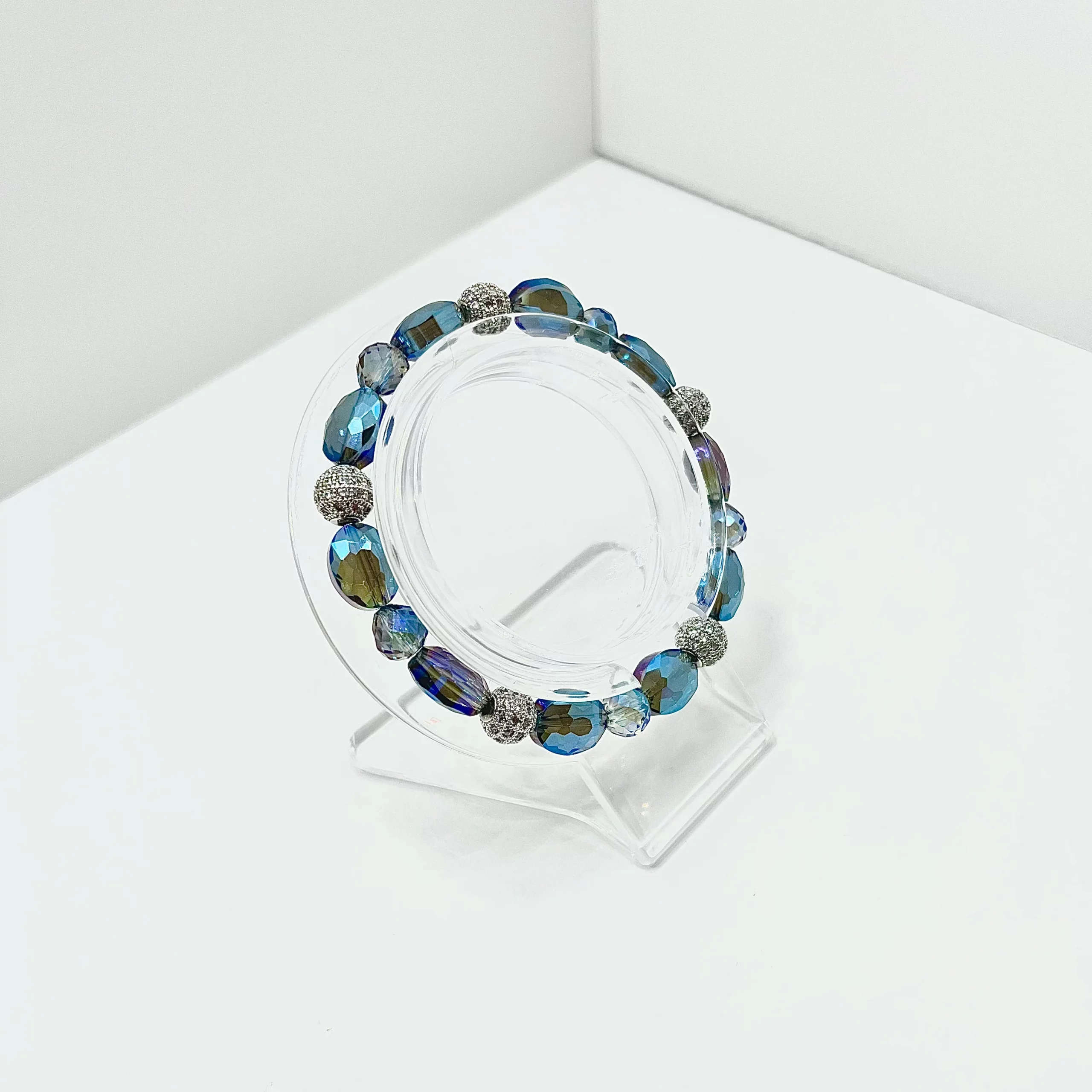 Blue Lavender Bling Bracelet No.138 - Image 3